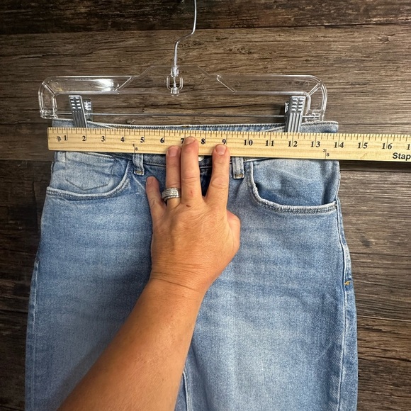 Zara Light Blue Straight Leg Jeans - Picture 6 of 8